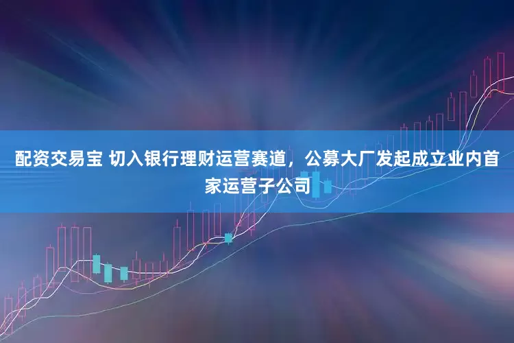 配资交易宝 切入银行理财运营赛道，公募大厂发起成立业内首家运营子公司